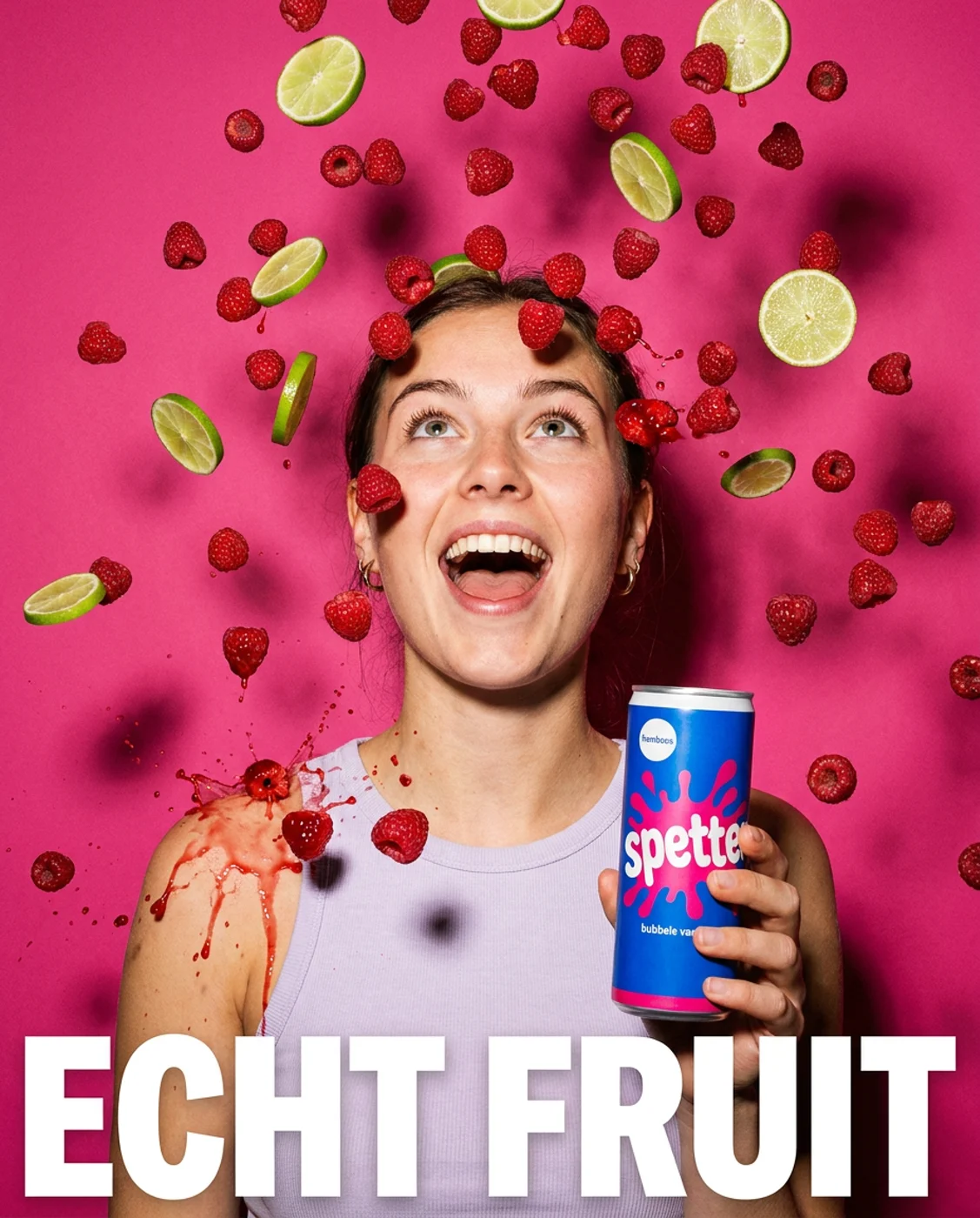 SPETTER — launchcampagne voor bubbelwater met echt fruit