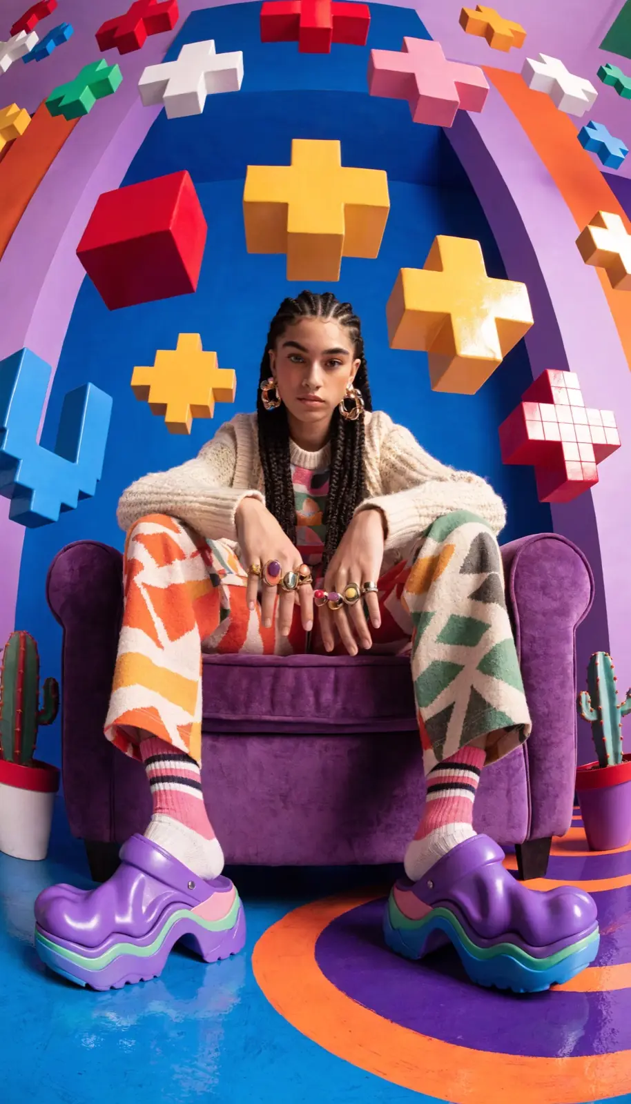Look voor Noor — variant paarse studioset